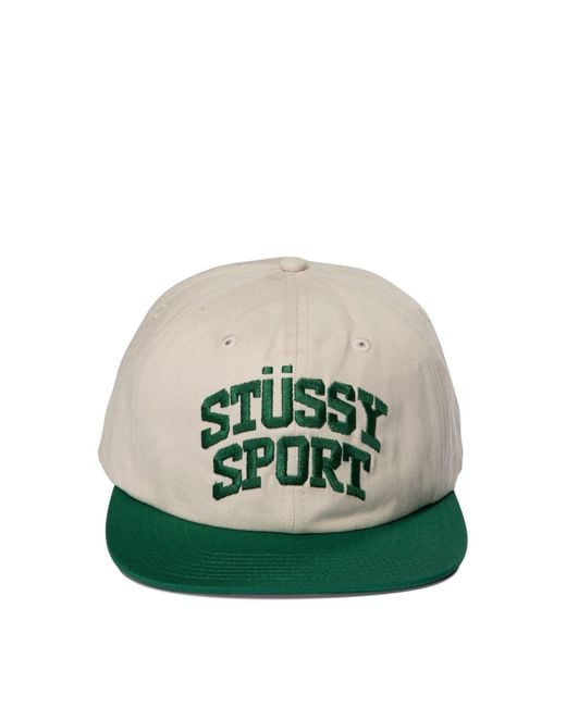 Stussy Mid-depth Sport Snapback Hats in Green for Men | Lyst