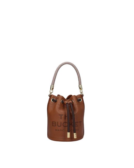 Marc Jacobs Brown Handbags The Bucket Bag Leather Argan Oil