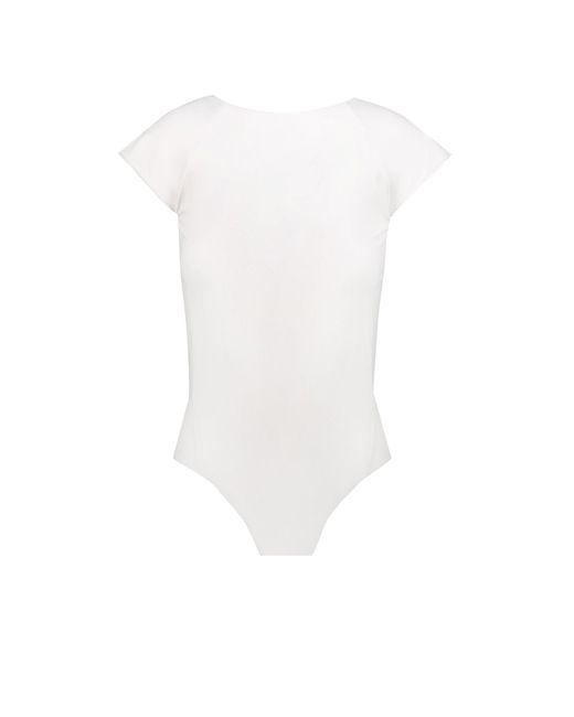 CHÉRI White Nylon One-piece Swimsuit
