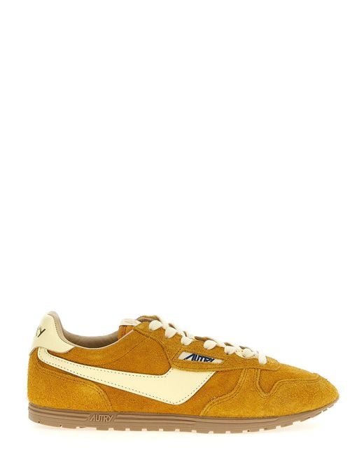 Autry Yellow 'Windspin' Sneakers for men