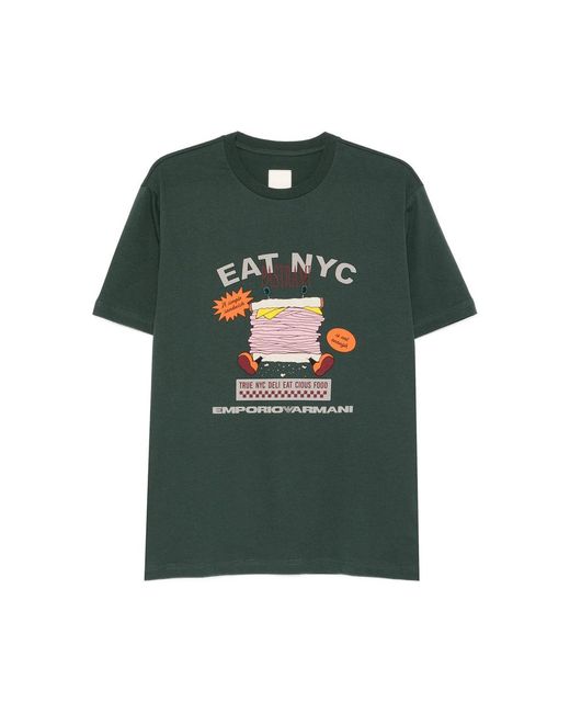 Emporio Armani Green T Shirts for men