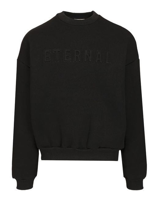 Eternal Sweatshirts Nero-Uomo di Fear Of God in Black da Uomo