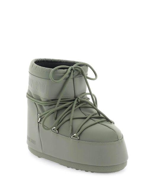 Moon Boot Green Icon Rubber Snow Boots for men