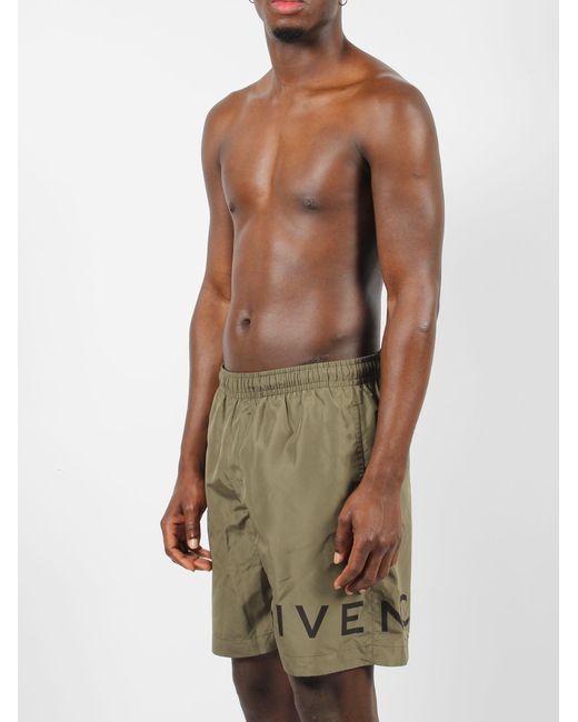 Givenchy Green 4G Swimshort for men