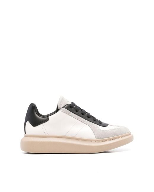Alexander McQueen White Oversized Retro Sneaker for men
