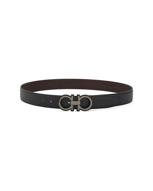 Cinture Pelle-Uomo di Ferragamo in Black da Uomo