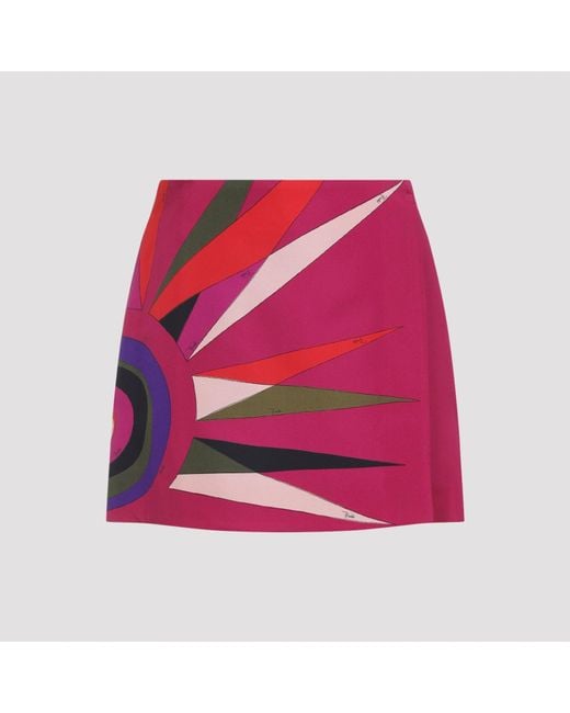 Emilio Pucci Pink Mini Skirts Multicolour