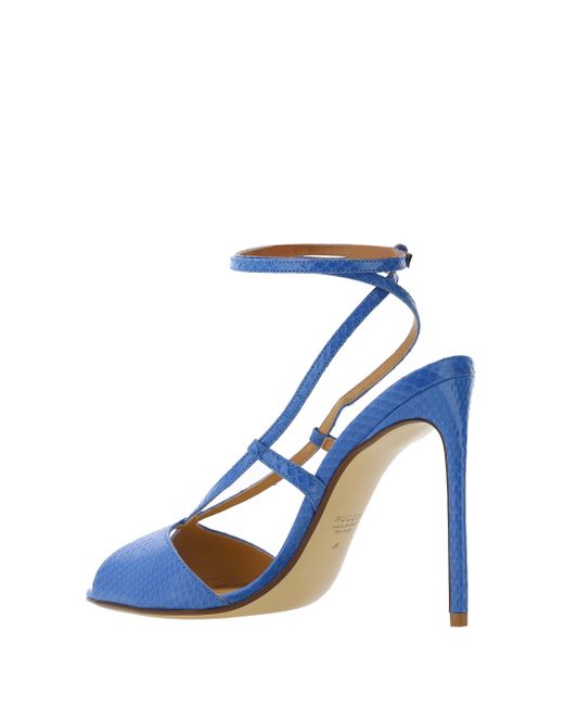 Francesco Russo Blue Pump Shoes