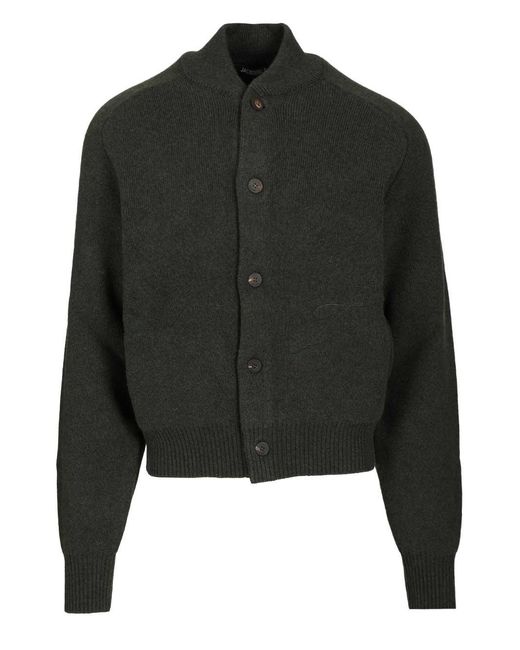 Pallone Cardigan Knitwear Verde-Uomo di Jacquemus in Black da Uomo