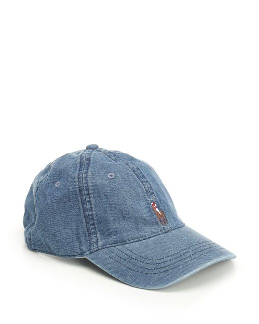 Polo Ralph Lauren Blue Denim Baseball Cap Hats