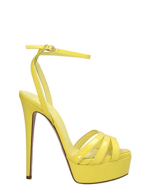 Le Silla Yellow 'lola' Sandals