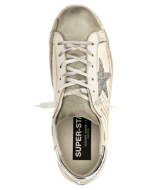 Superstar Sneakers Silver di Golden Goose Deluxe Brand in White