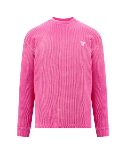 Guess Pink Sweater for men