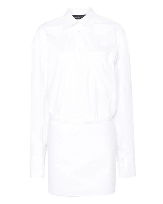 FEDERICA TOSI White Poplin Minidress