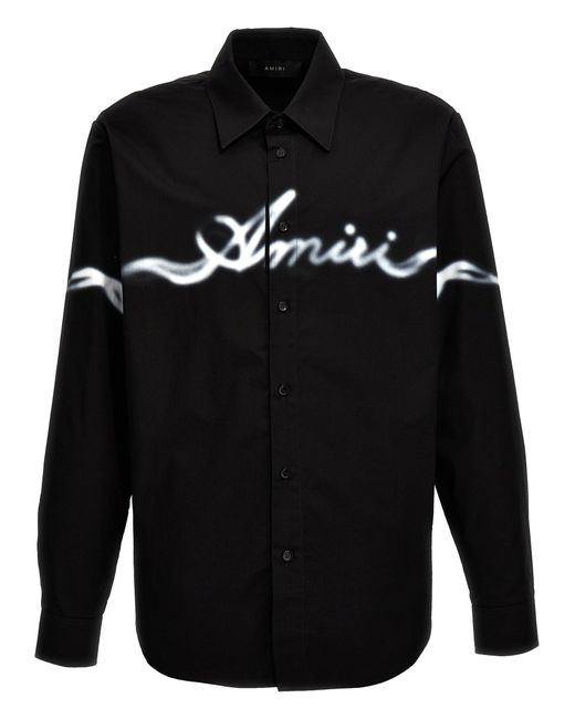 Camicia Smoke di Amiri in Black da Uomo