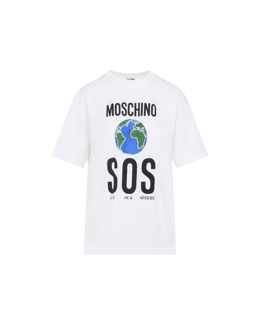 Moschino White Cotton T-Shirt