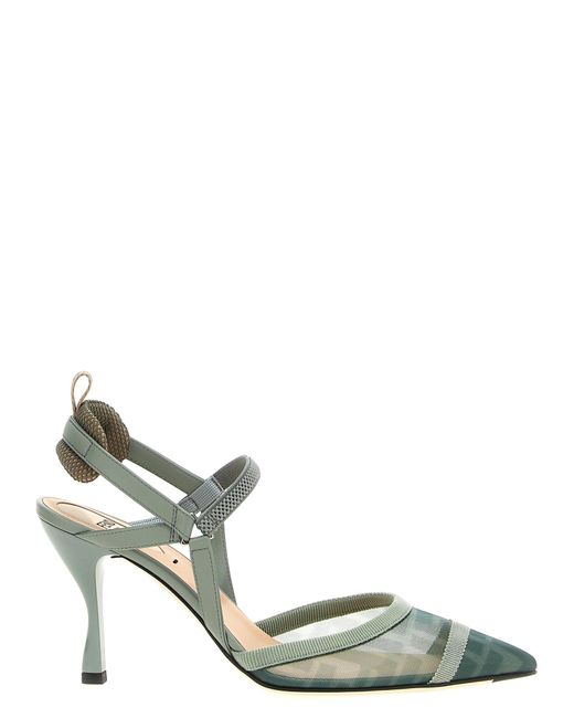 Colibrì Lite Decollete Verde-Donna di Fendi in Metallic