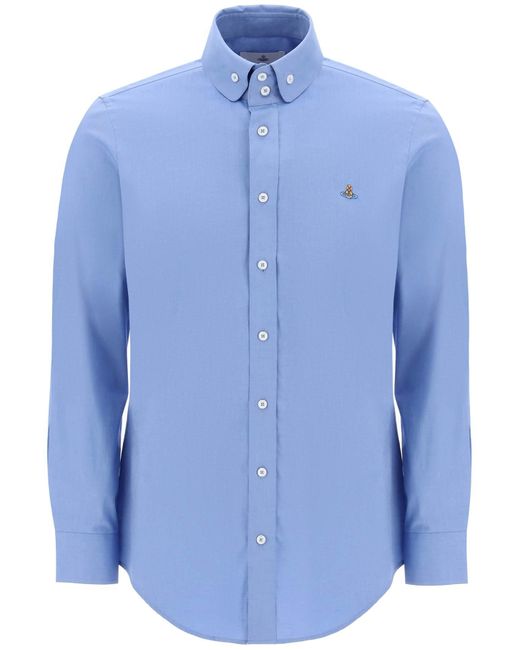 Camicia Two Button Krall di Vivienne Westwood in Blue da Uomo