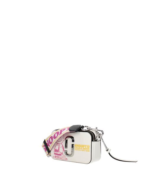 Marc Jacobs Women's Snapshot Camera snoopy Bag- White Leather