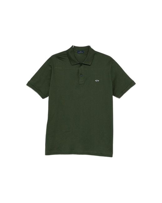 Paul & Shark Green Cotton Sweaters for men