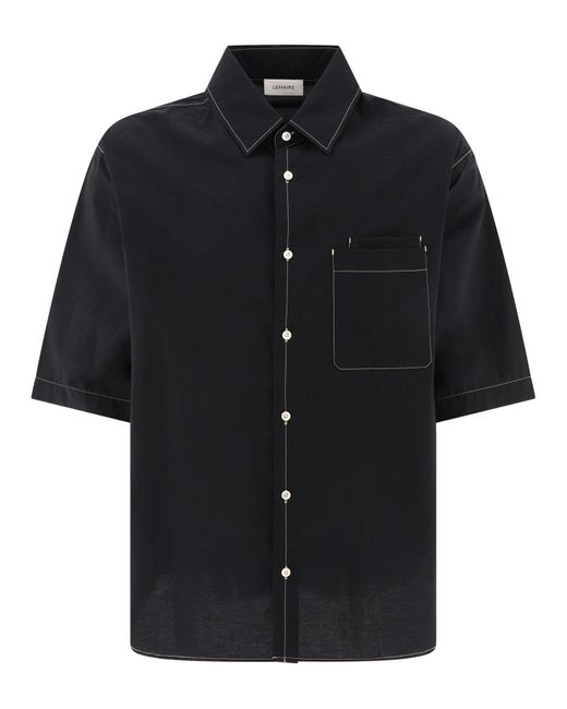 Lemaire Black "Double Pocket" Shirt for men
