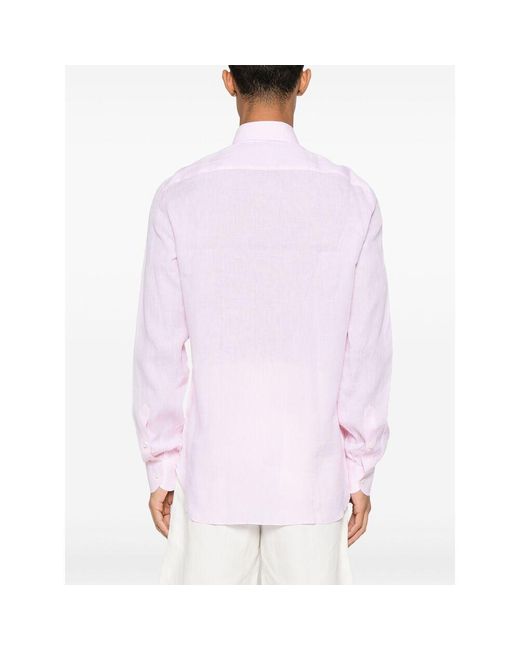 Isaia Pink Shirts for men