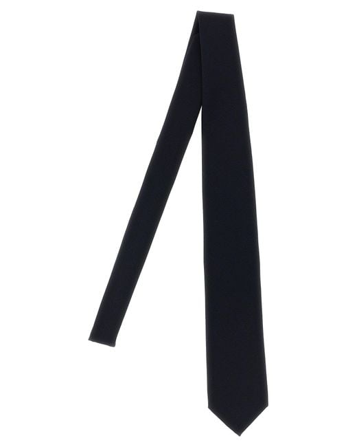 Wool Tie Cravatte Blu-Uomo di Brioni in Black da Uomo