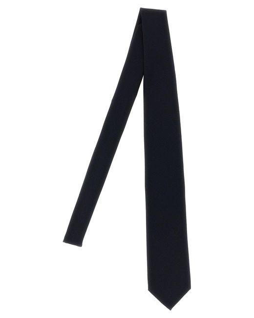 Brioni Black Wool Tie Ties And Papillon for men