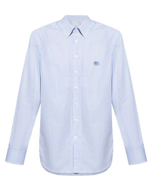 Camicia A Righe di Etro in Blue da Uomo