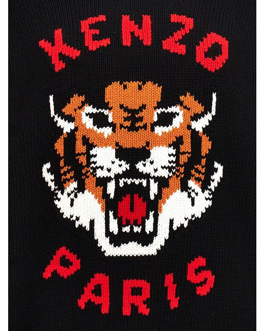 KENZO Blue 'Lucky Tiger' Sweater for men