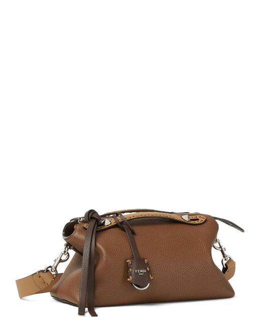 Fendi Brown By The Way Saddle Bag Medium