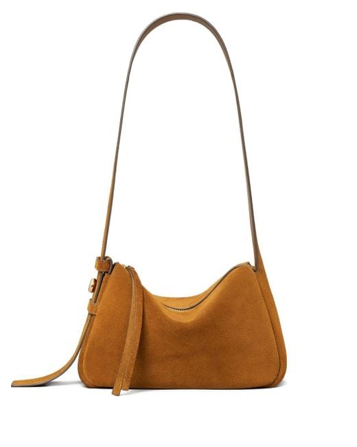 Tory Burch Brown Romy Suede Leather Shoulder Bag