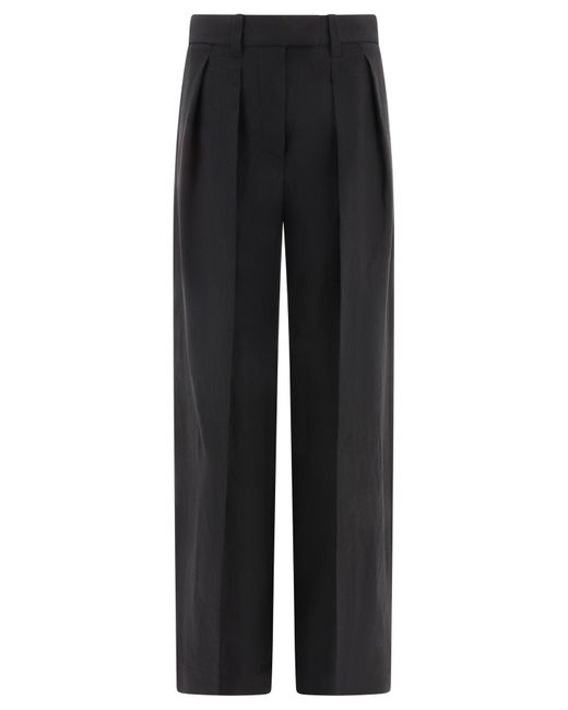 Brunello Cucinelli Black Wide Tailored Trousers