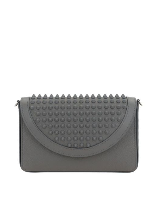 Christian Louboutin Gray Funky Wallet On Chain Mini Borsa for men