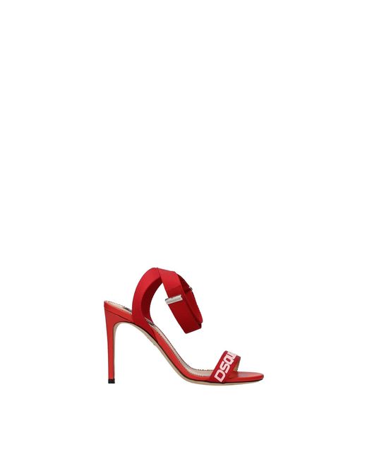 DSquared² Sandals Women Fabric Red