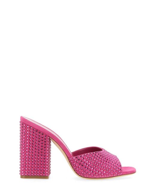 Paris Texas Pink Mule Holly Anja Open-Toe Mules