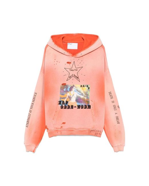 Paly Hollywood Pink Cotton Sweatshirts for men