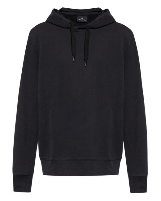 Paul Smith Blue Ps Happy Cotton Hoodie for men