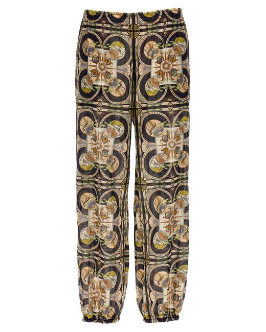 Tory Burch Natural All Over Print Pants
