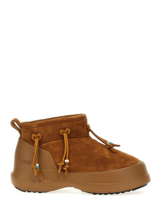 Luna Low Suede Beads Stivali E Stivaletti Marrone-Donna di Moon Boot in Brown