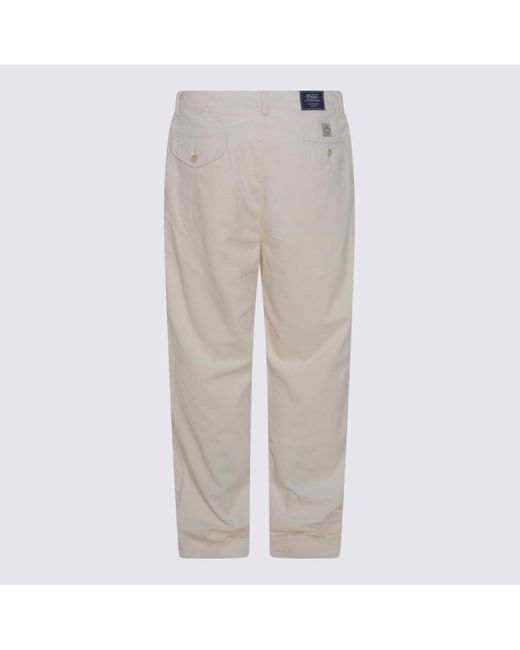 Polo Ralph Lauren Gray White Cotton Pants for men