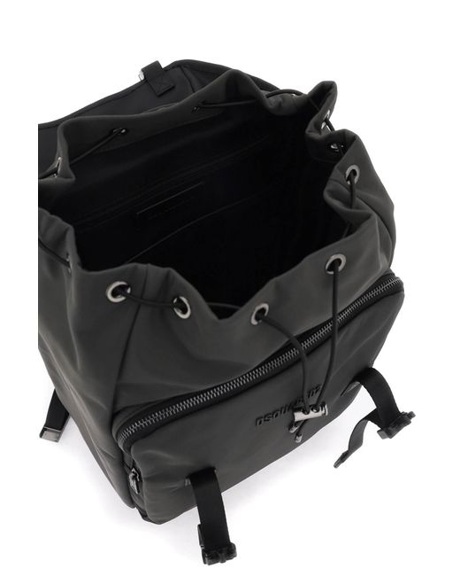 DSquared² Black Urban Backpack for men