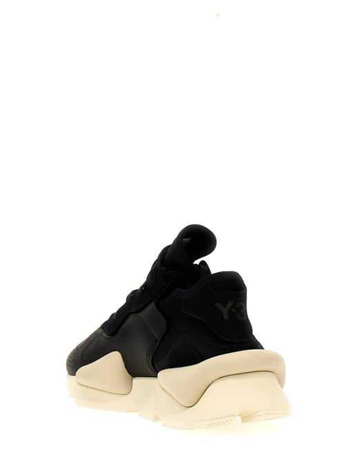 Kaiwa Sneakers Bianco/Nero di Y-3 in Black