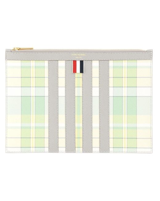 Thom Browne Green Small Document Holder for men