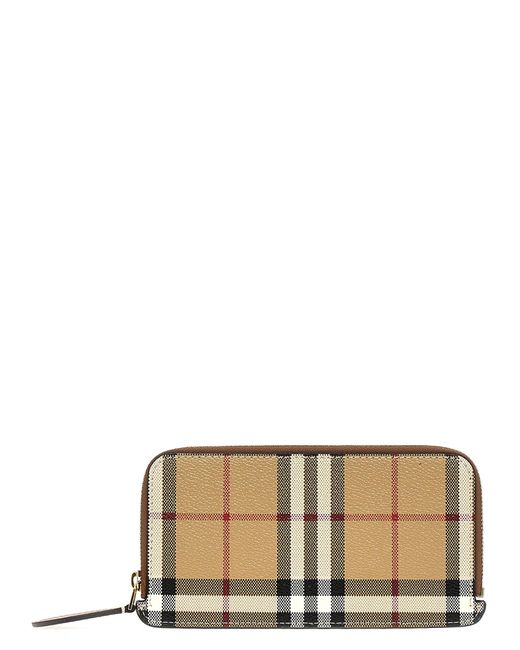 Burberry White Check Card Holder Wallets, Card Holders