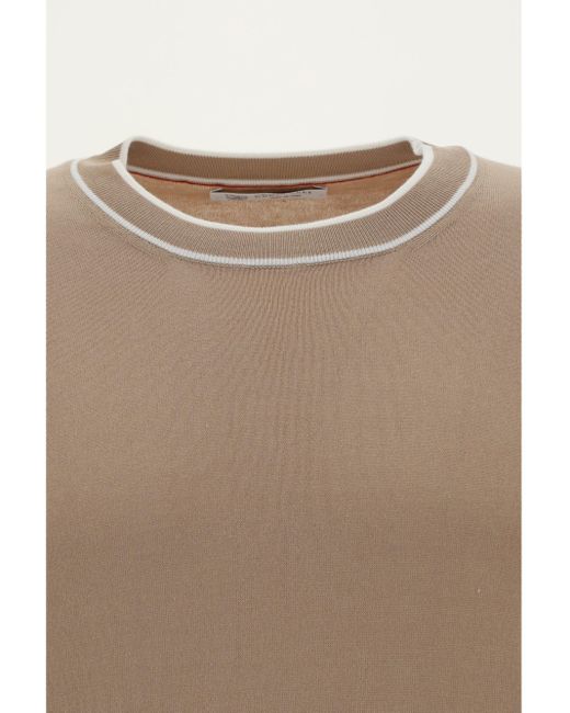 Brunello Cucinelli Brown T-Shirt for men