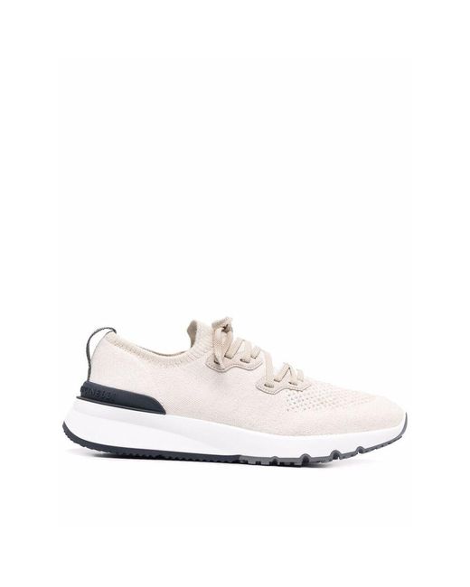 Brunello Cucinelli White Sneakers for men