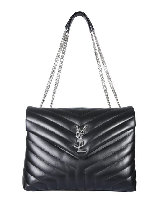 Bag "Loulou" Medium-Donna di Saint Laurent in Black