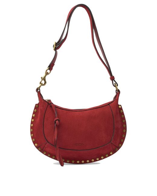 Isabel Marant Red "Oskan Moon" Shoulder Bag