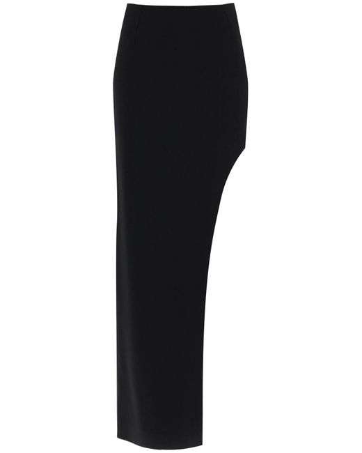 MVP WARDROBE Black 'plaza' Skirt With Asymmetrical Hem